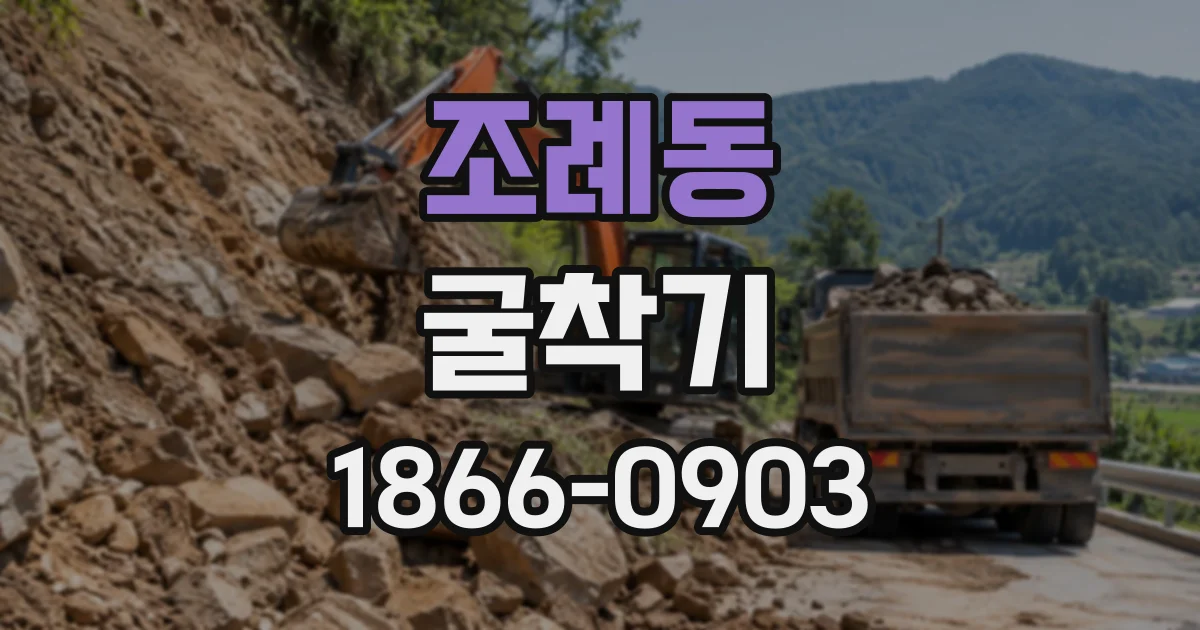 조례동 굴착기