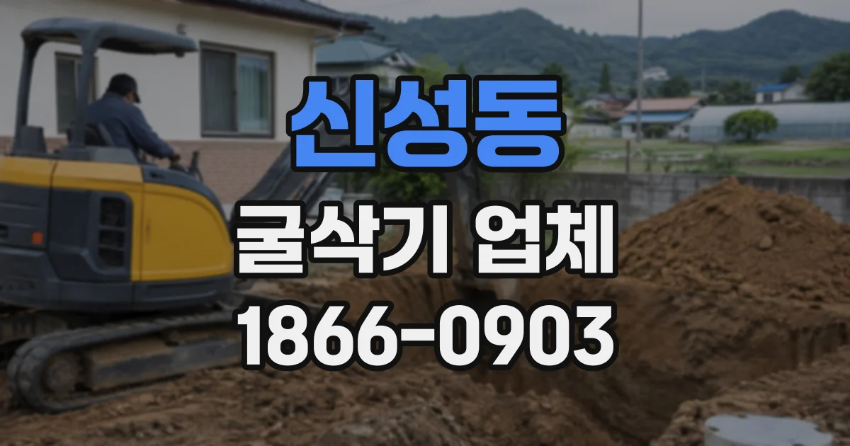 신성동 굴삭기업체