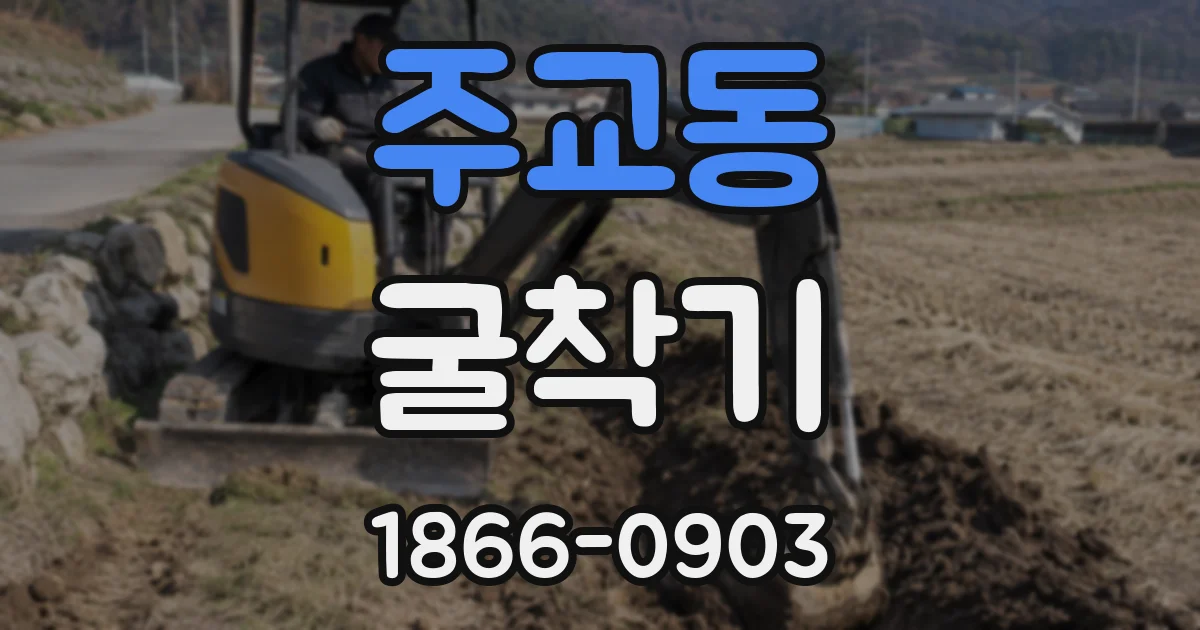 주교동 굴착기