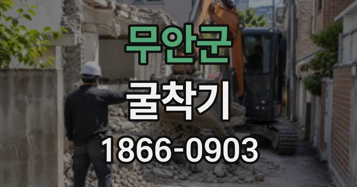 무안군 굴착기