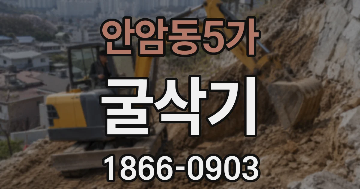 안암동5가 굴삭기
