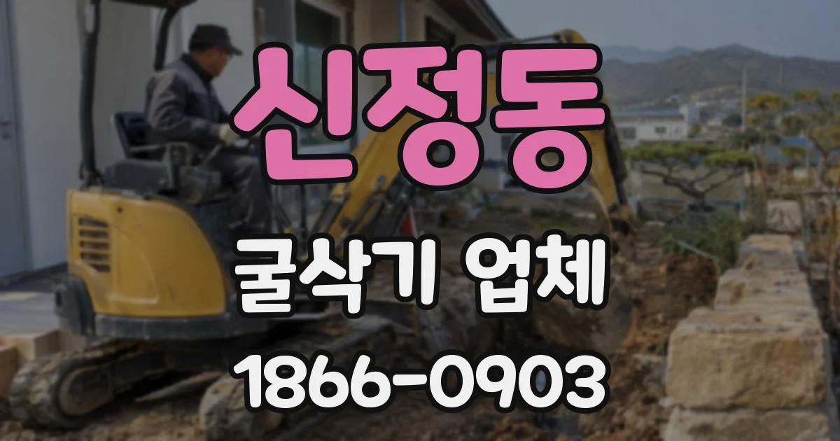 신정동 굴삭기 업체