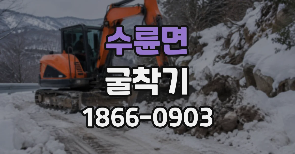 수륜면 굴착기