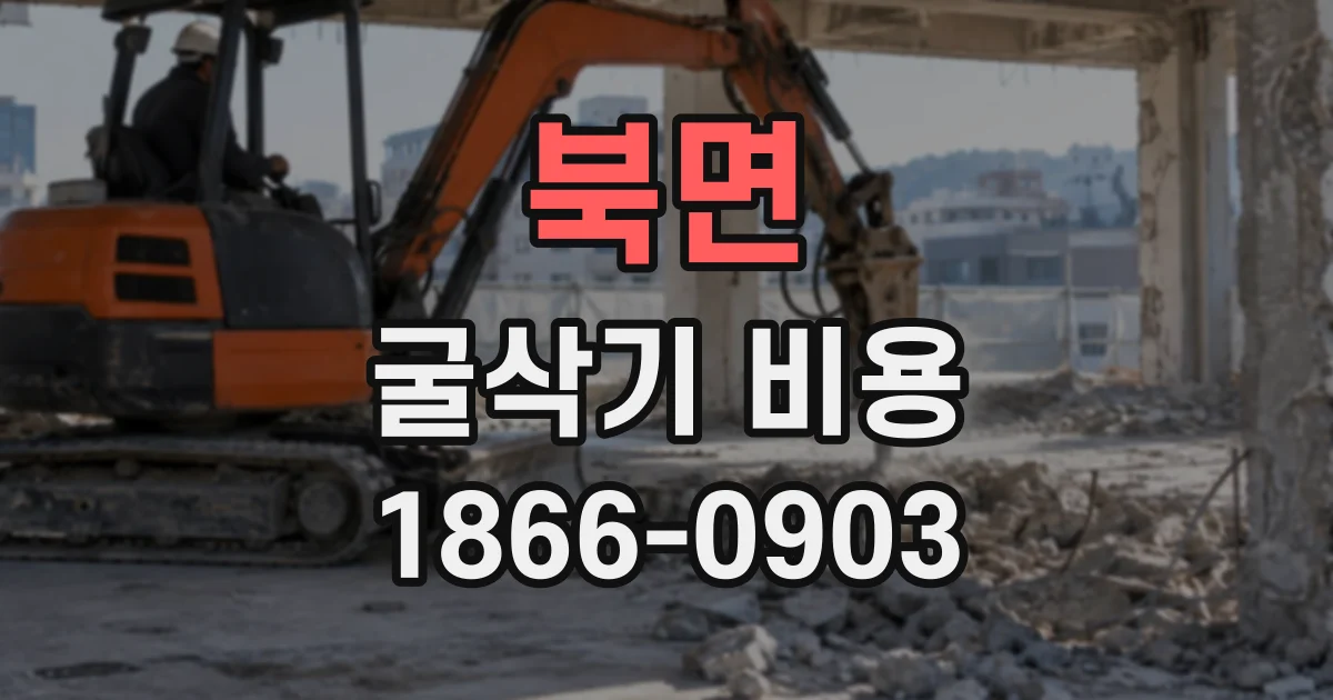 북면 굴삭기비용