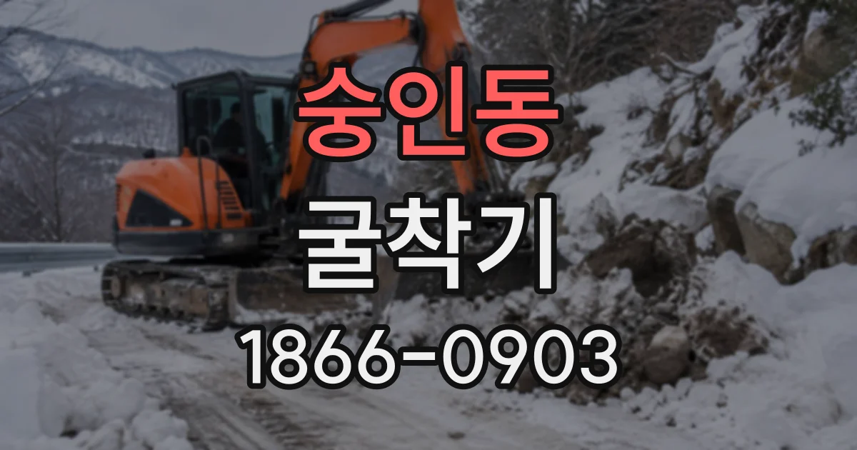 숭인동 굴착기