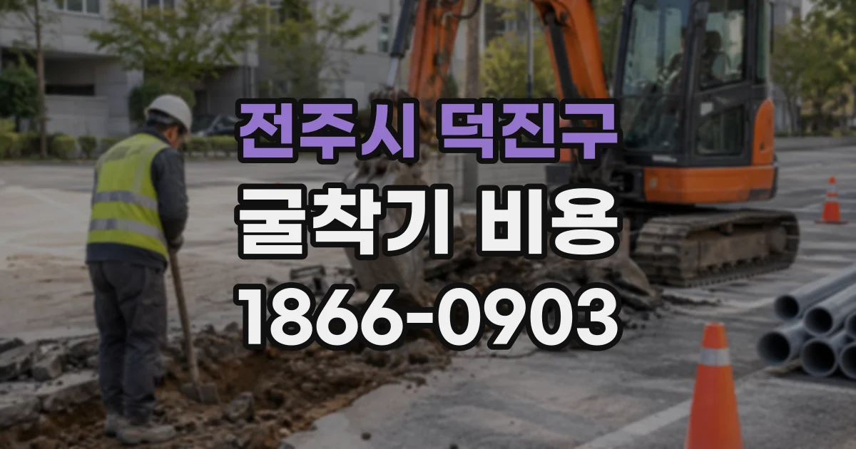전주시 덕진구 굴착기비용