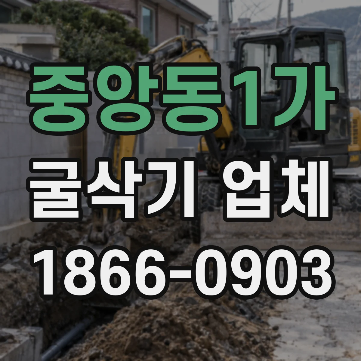 중앙동1가 굴삭기 업체