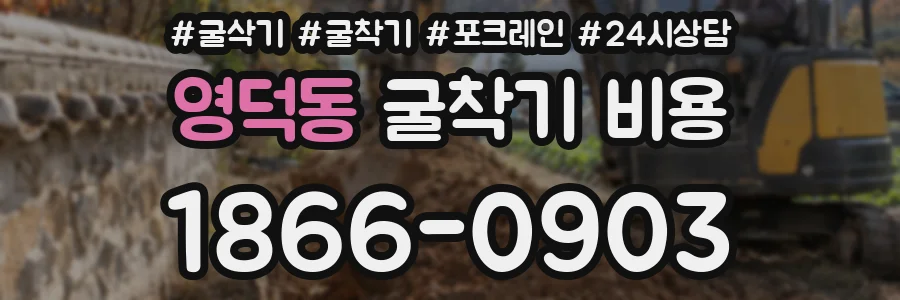 영덕동 굴착기 비용