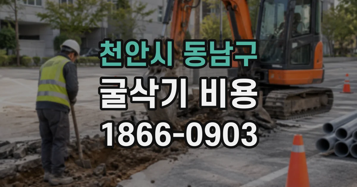 천안시 동남구 굴삭기비용