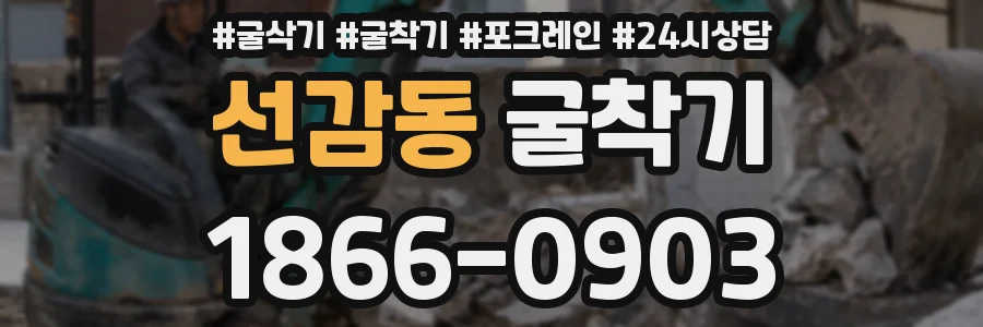 선감동 굴착기