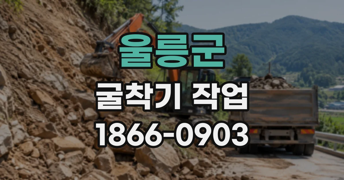 울릉군 굴착기작업