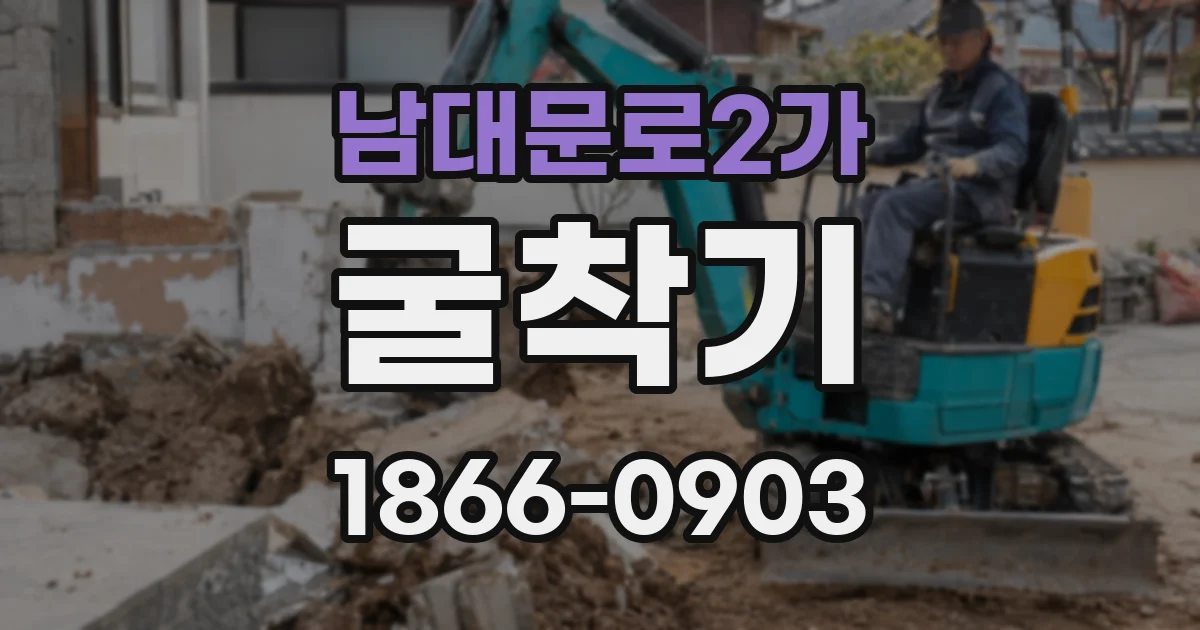 남대문로2가 굴착기