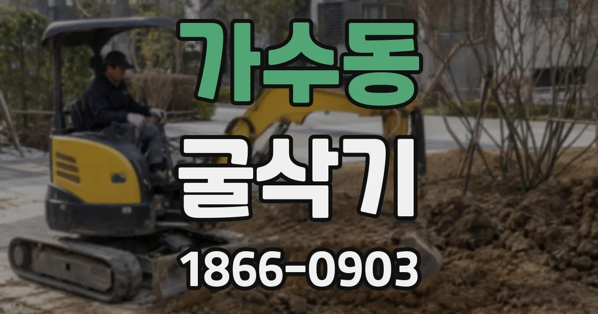 가수동 굴삭기