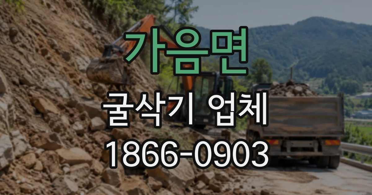 가음면 굴삭기업체