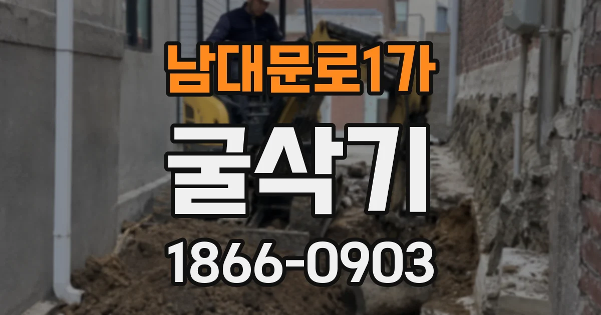 남대문로1가 굴삭기