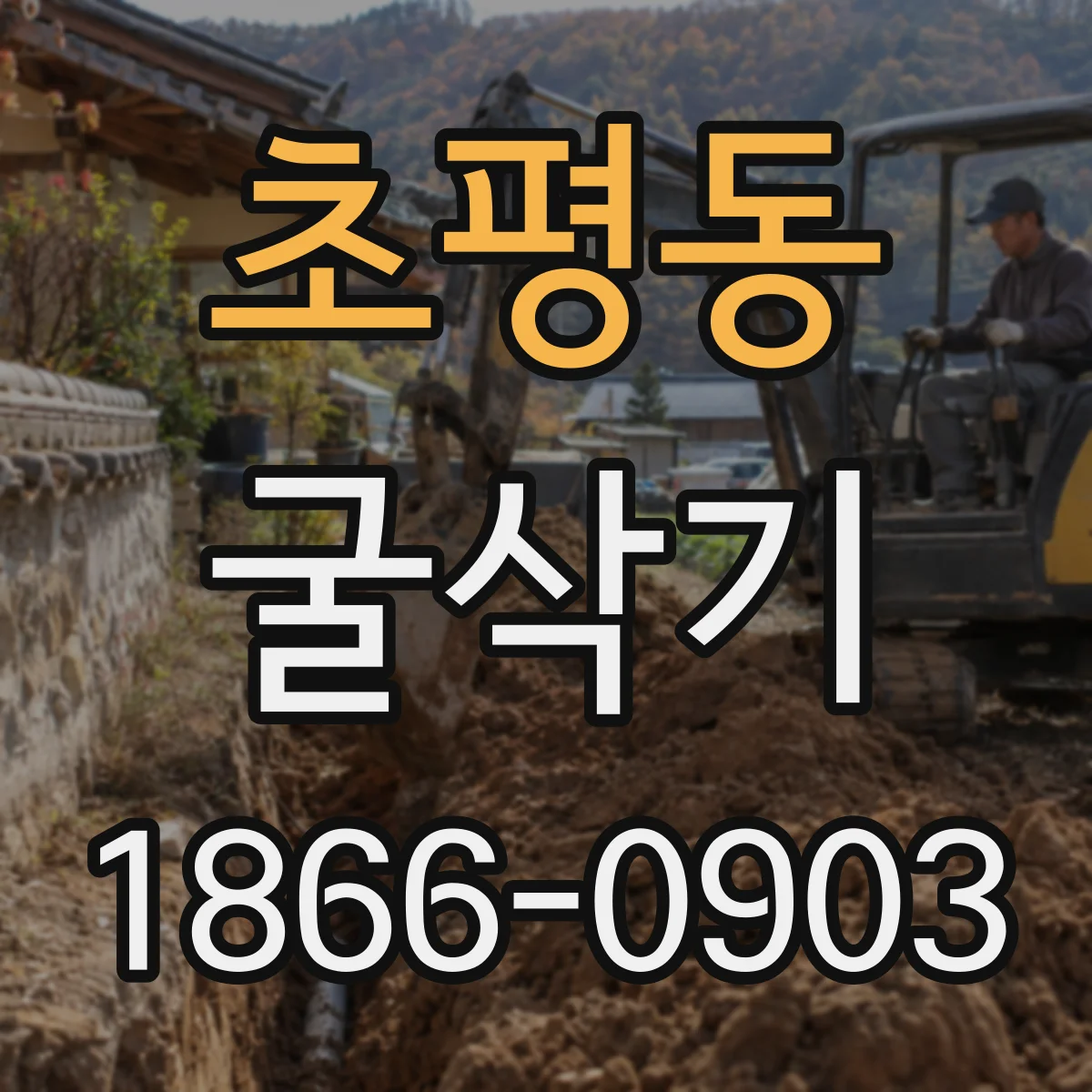 초평동 굴삭기