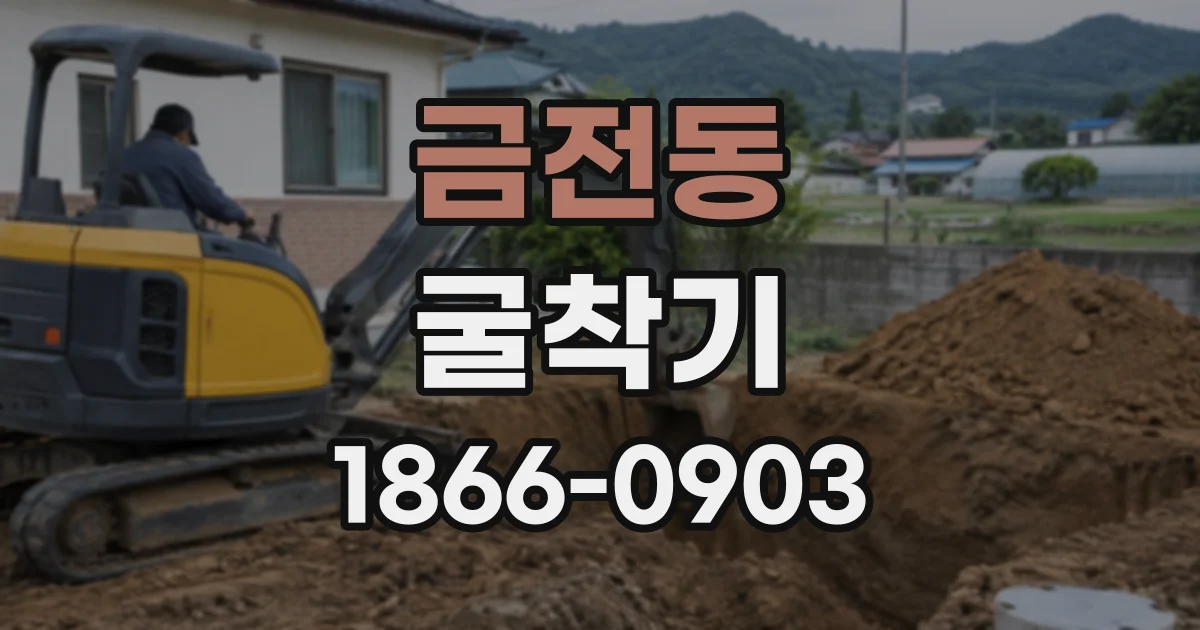 금전동 굴착기