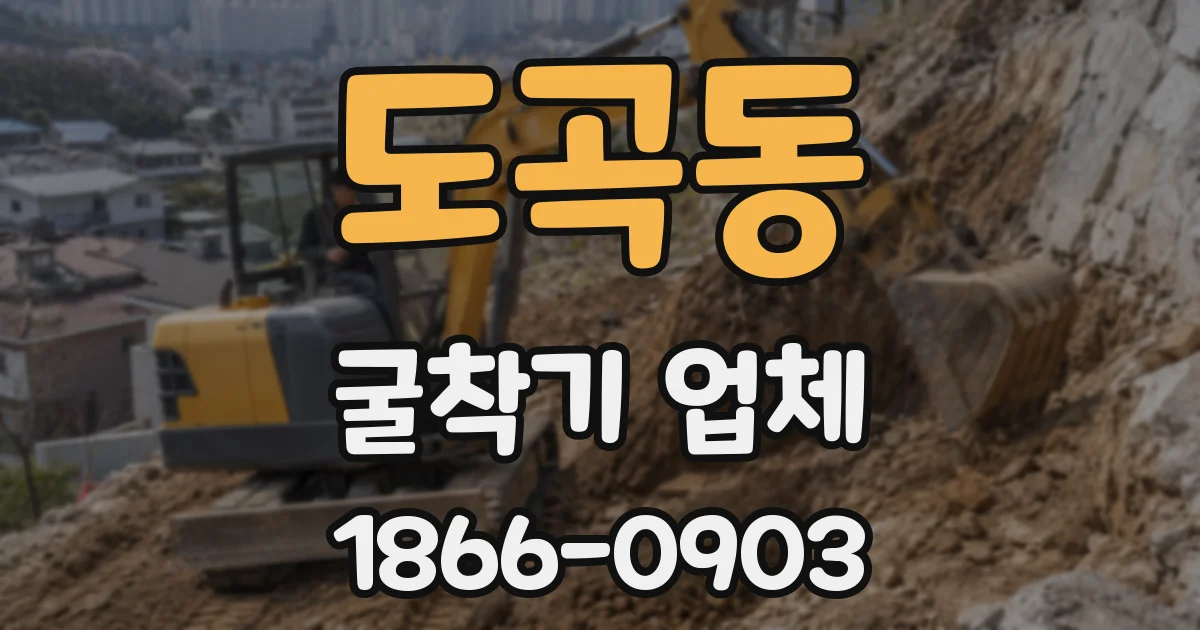 도곡동 굴착기 업체