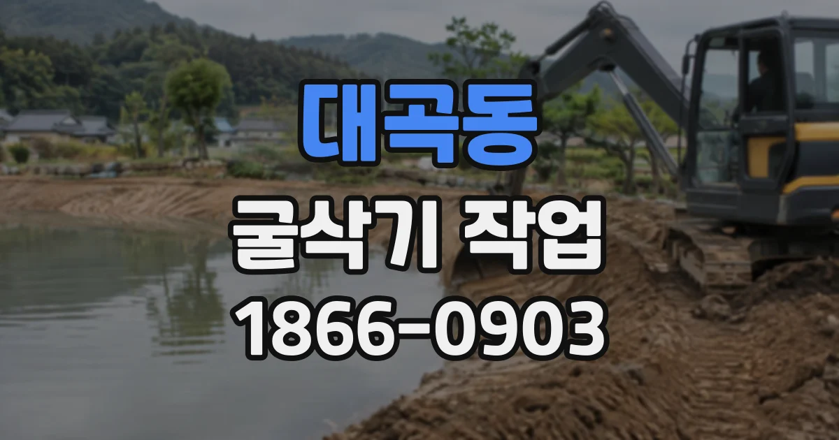 대곡동 굴삭기작업