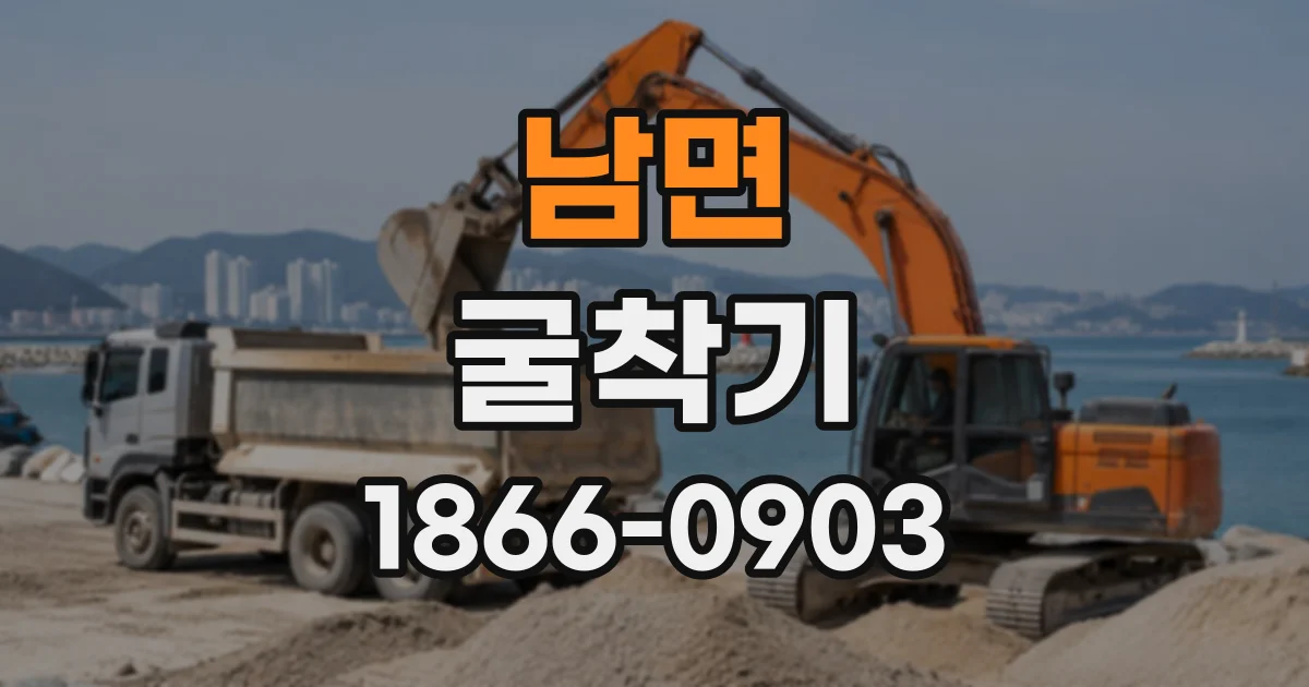 남면 굴착기