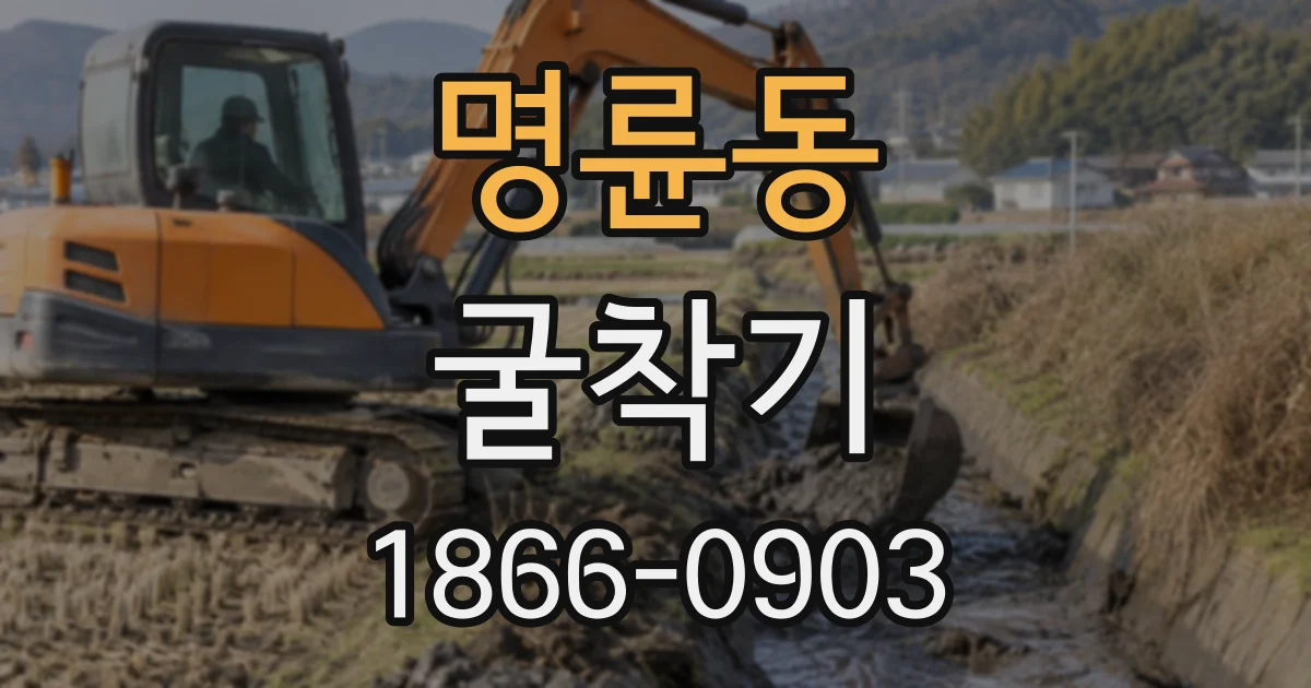 명륜동 굴착기