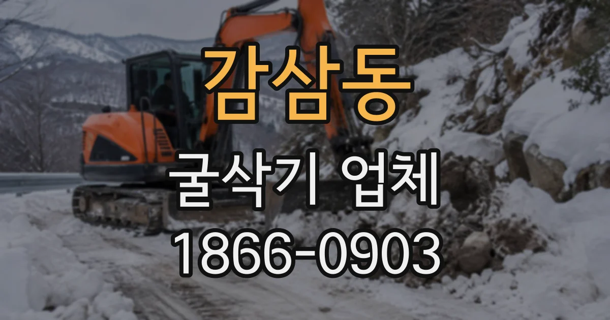 감삼동 굴삭기업체