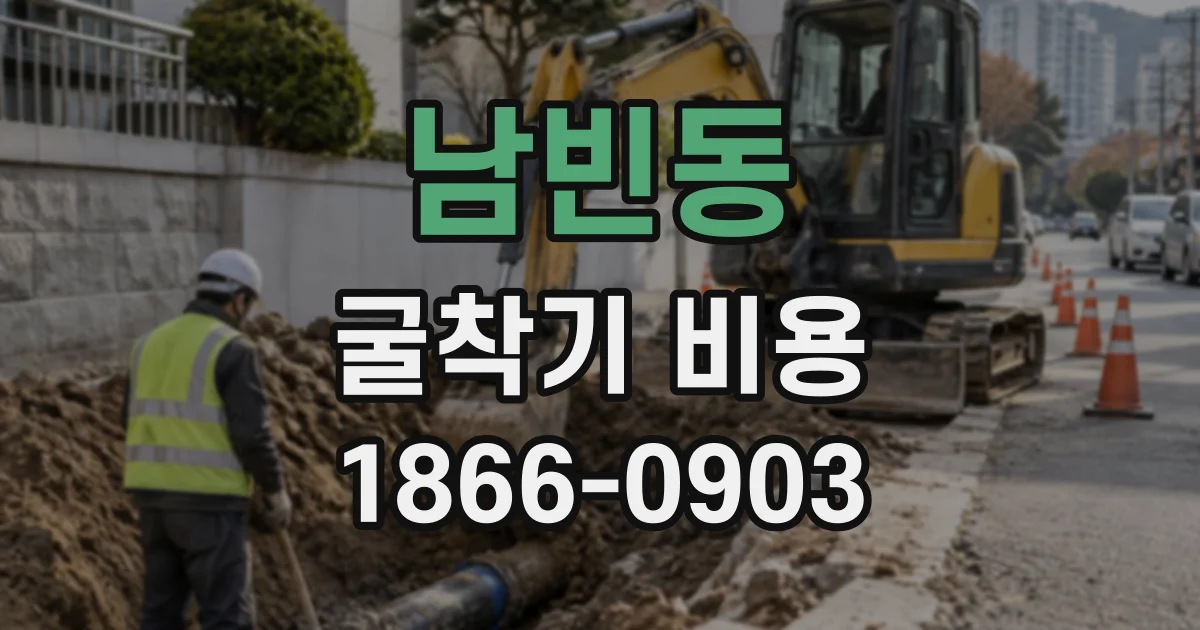 남빈동 굴착기비용