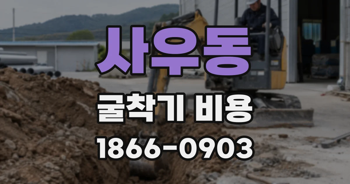 사우동 굴착기 비용