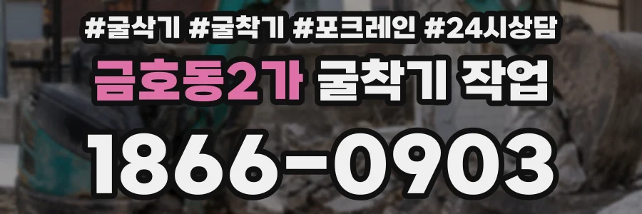 금호동2가 굴착기 작업