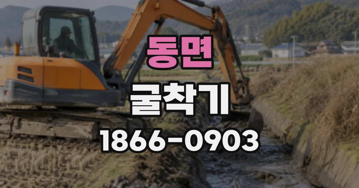 동면 굴착기