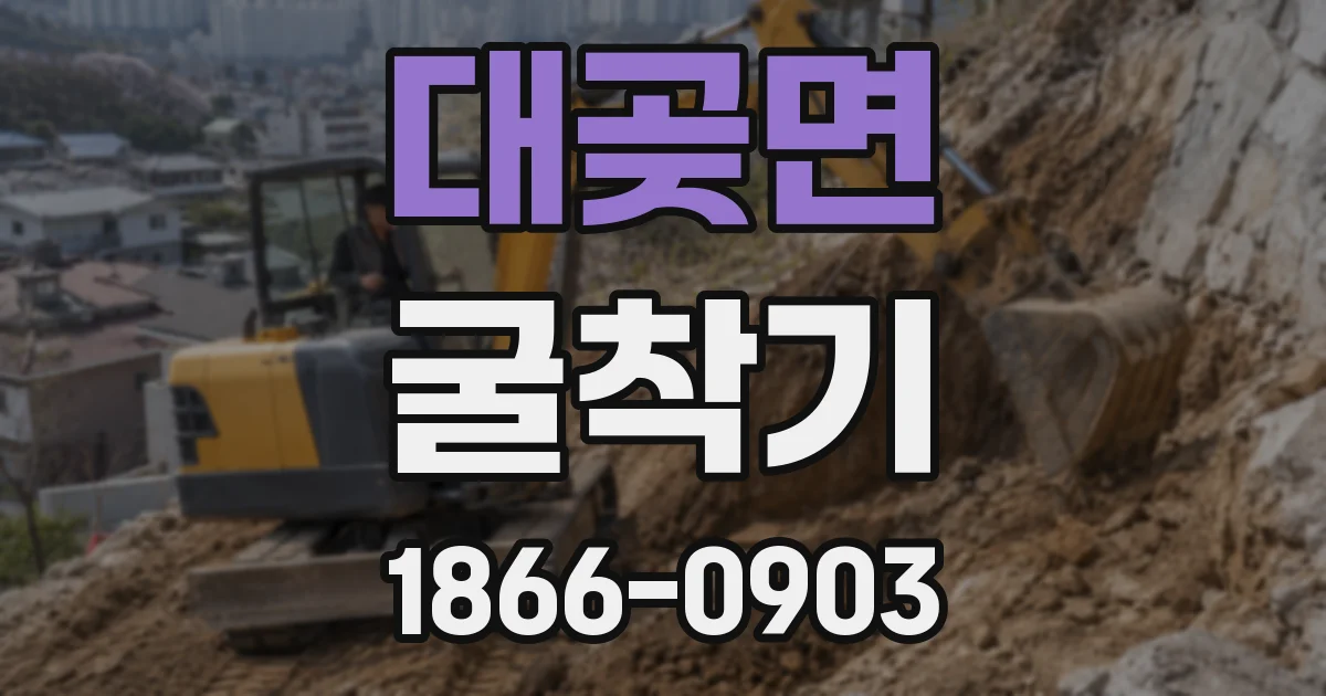 대곶면 굴착기