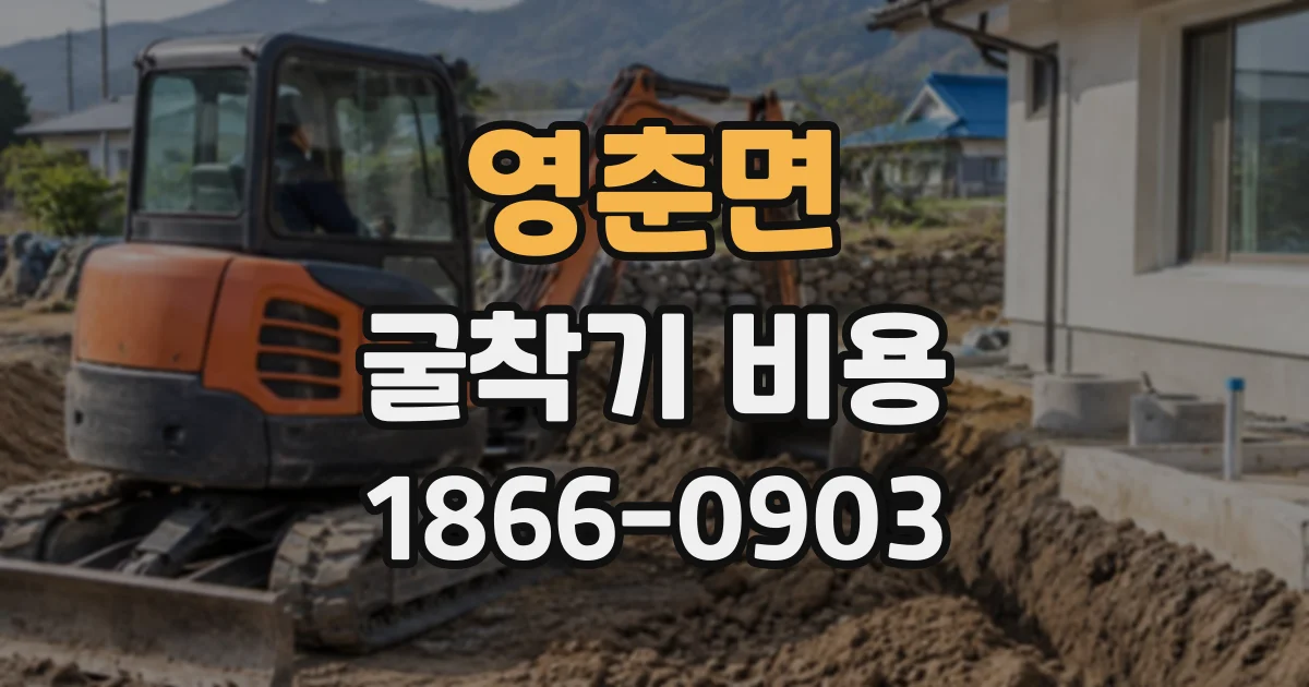 영춘면 굴착기비용