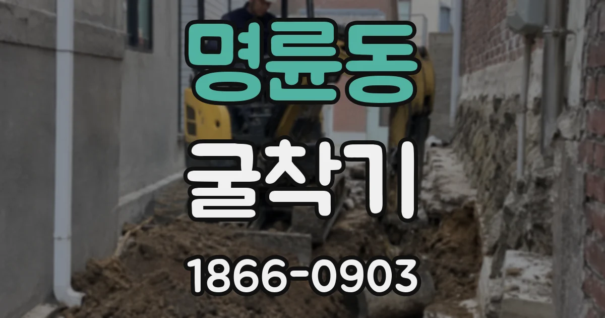 명륜동 굴착기