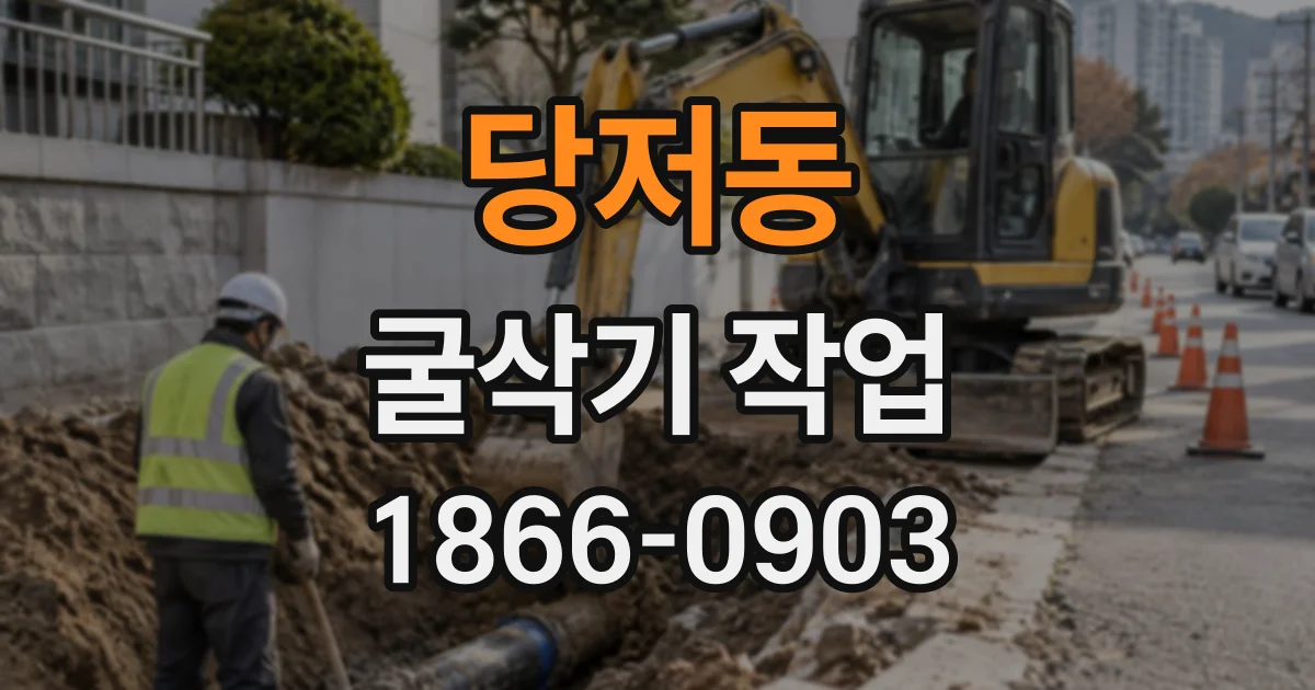 당저동 굴삭기작업