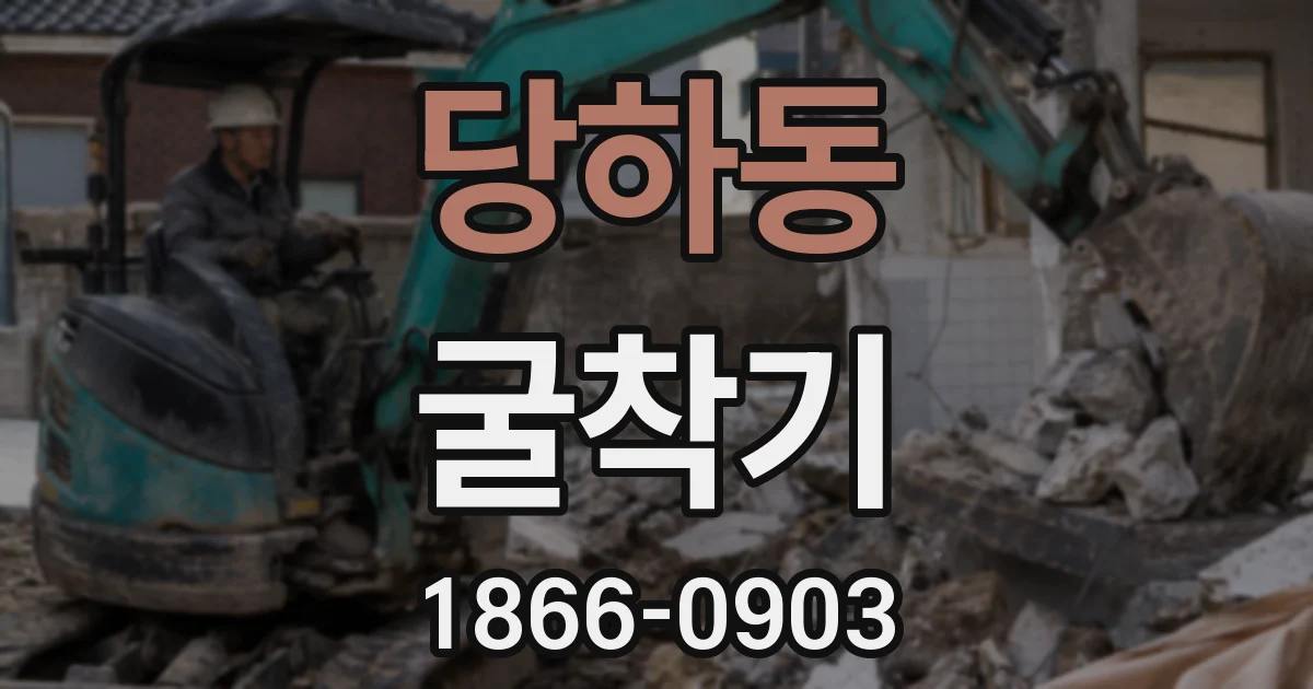 당하동 굴착기