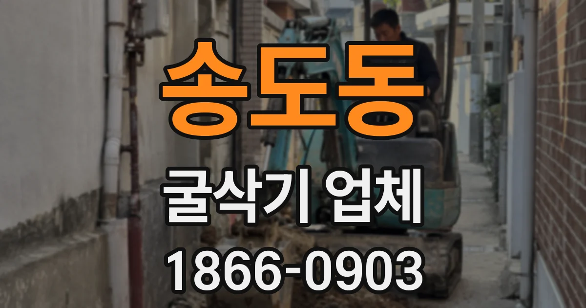 송도동 굴삭기 업체
