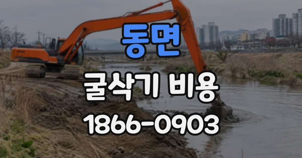 동면 굴삭기비용