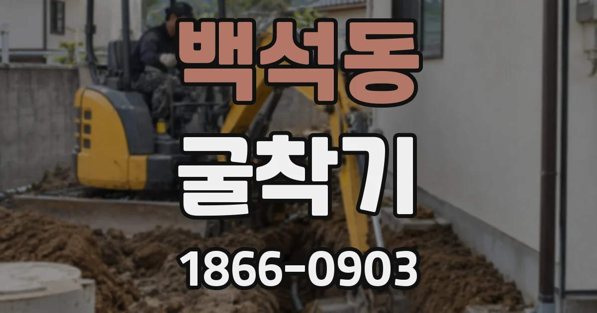 백석동 굴착기