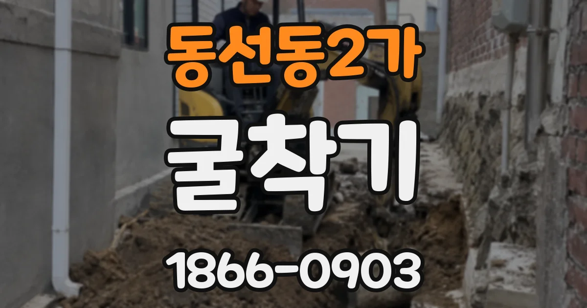 동선동2가 굴착기