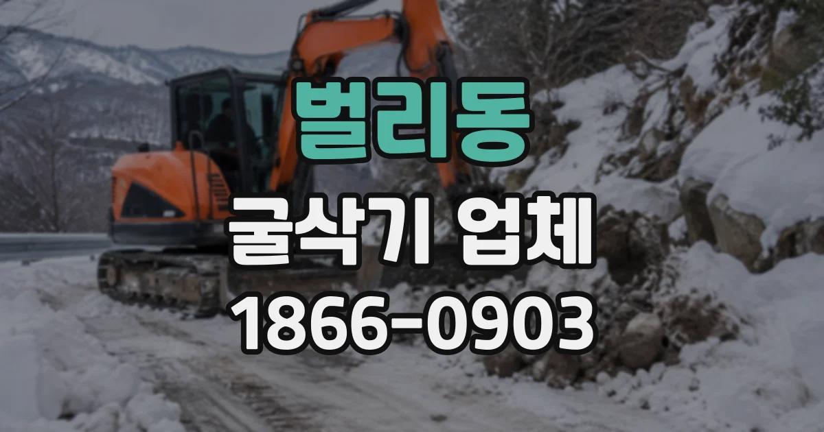 벌리동 굴삭기업체
