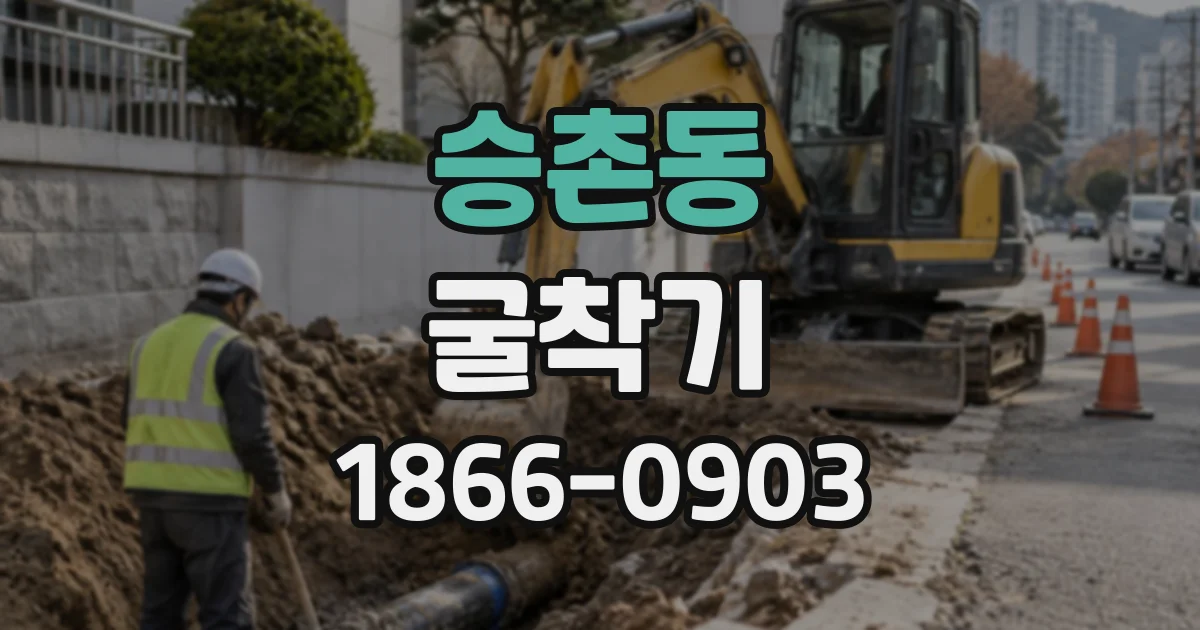 승촌동 굴착기