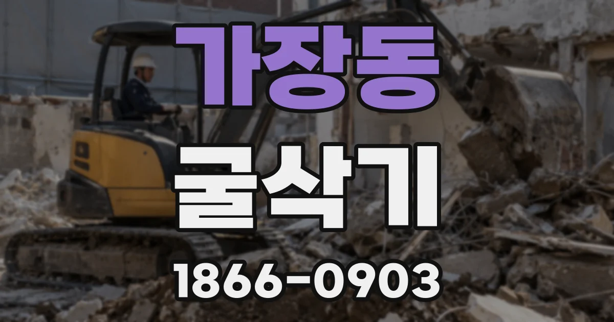 가장동 굴삭기