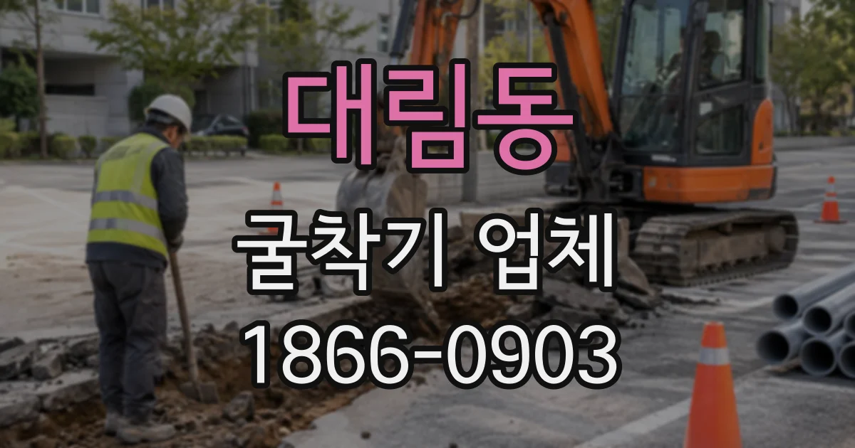 대림동 굴착기업체