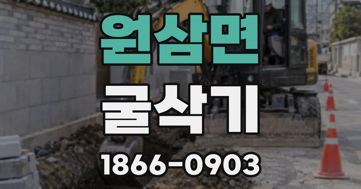 원삼면 굴삭기