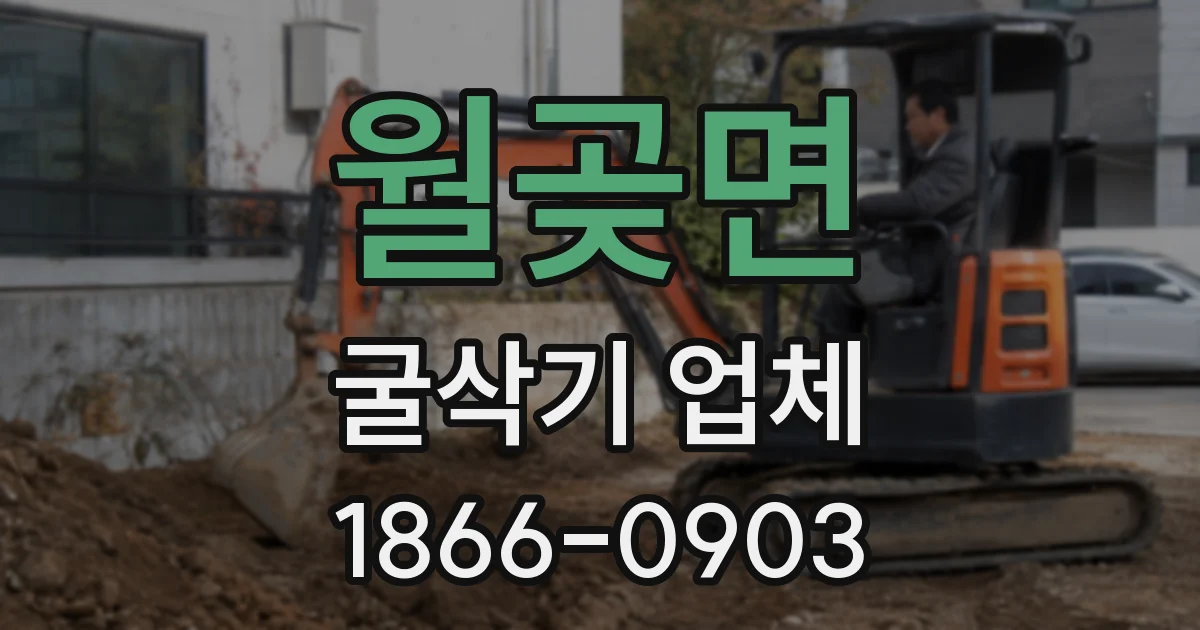 월곶면 굴삭기 업체