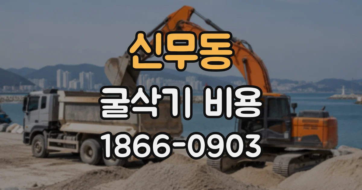 신무동 굴삭기비용