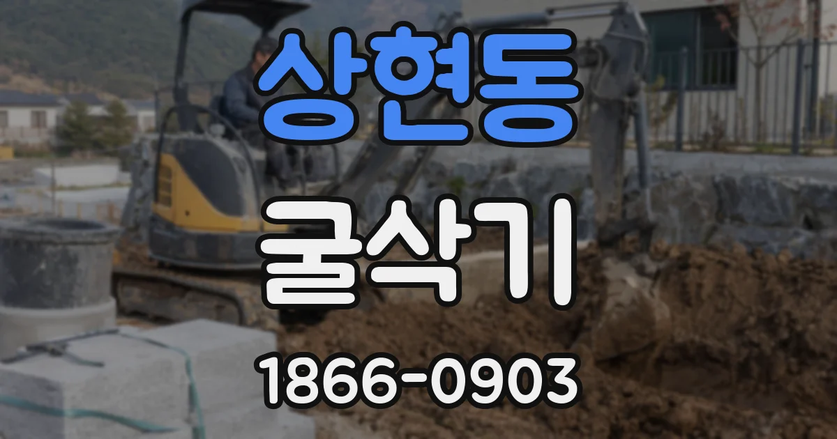 상현동 굴삭기