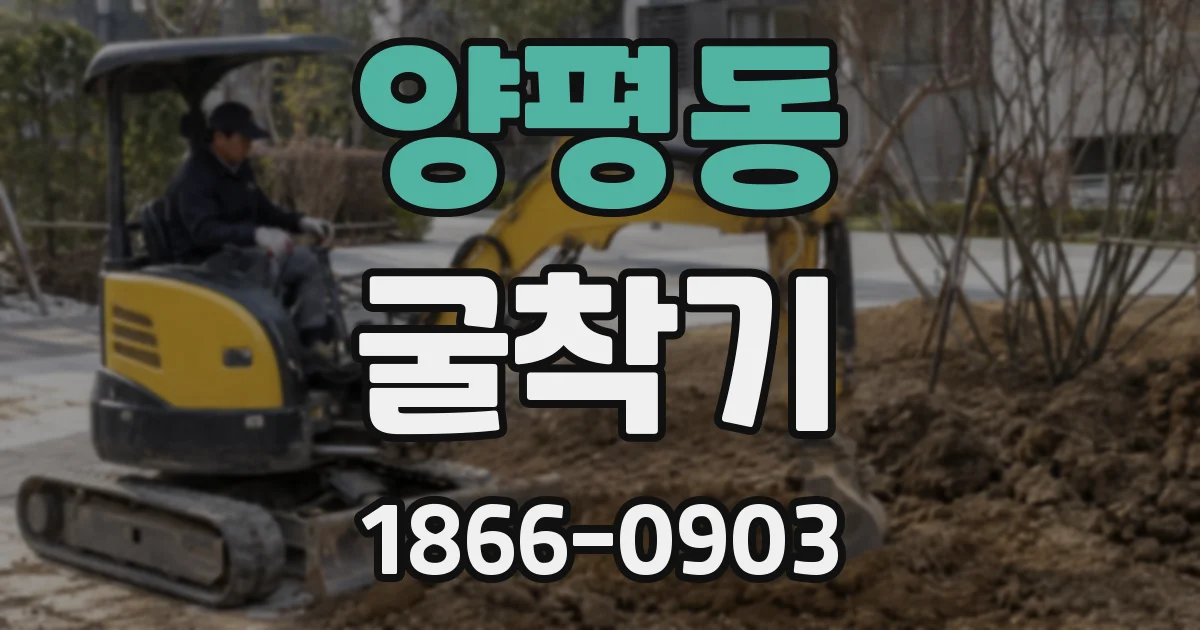 양평동 굴착기