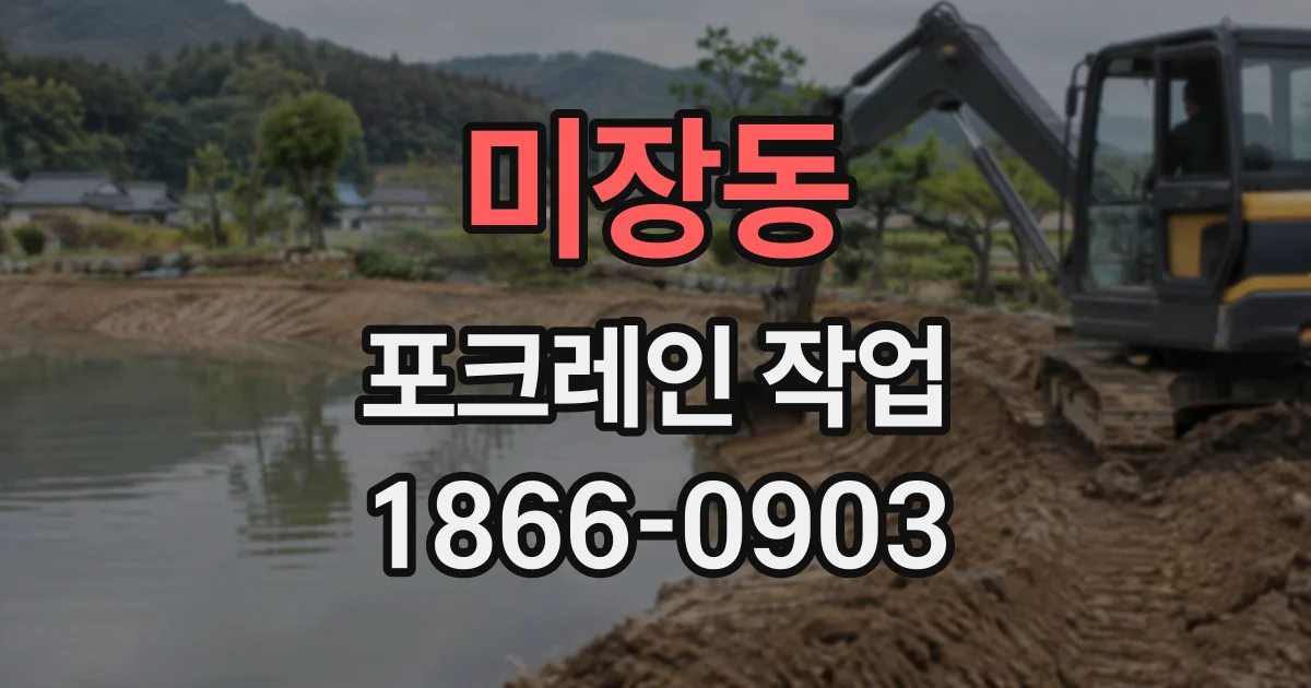 미장동 포크레인작업 정화조 매립 전 터파기 순서와 현장 점검