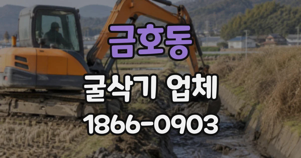 금호동 굴삭기업체